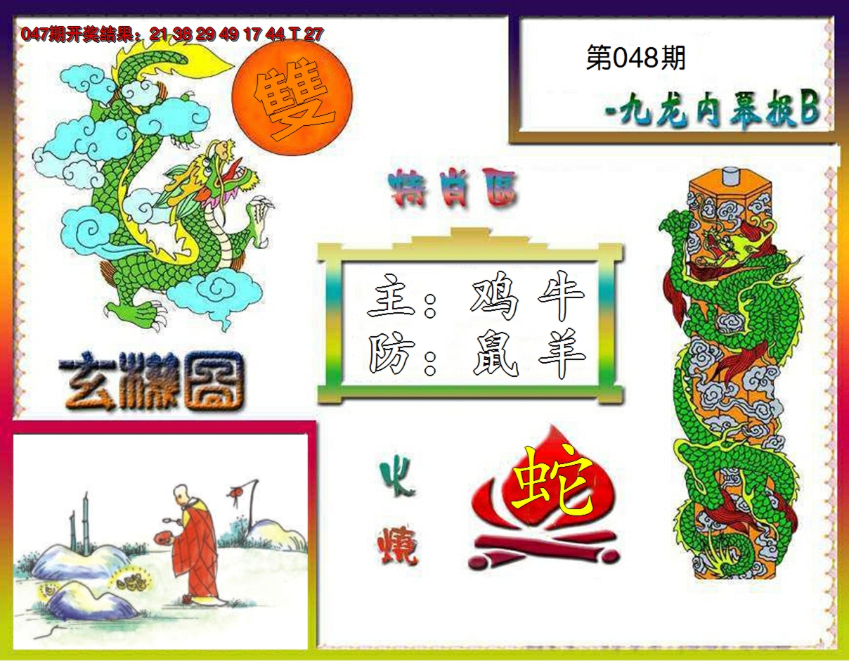 2025048期九龙内幕特肖图B