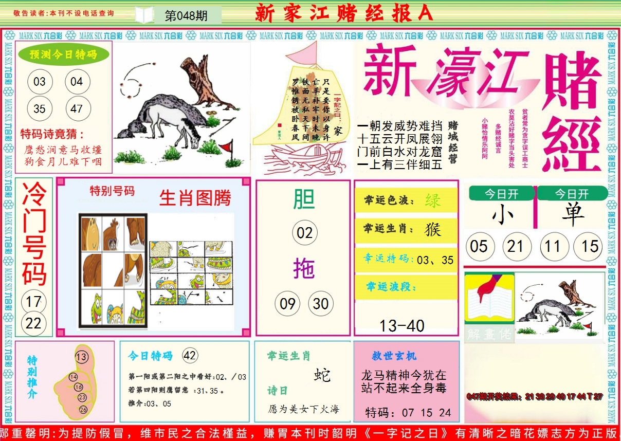 2025048期新濠江赌经A
