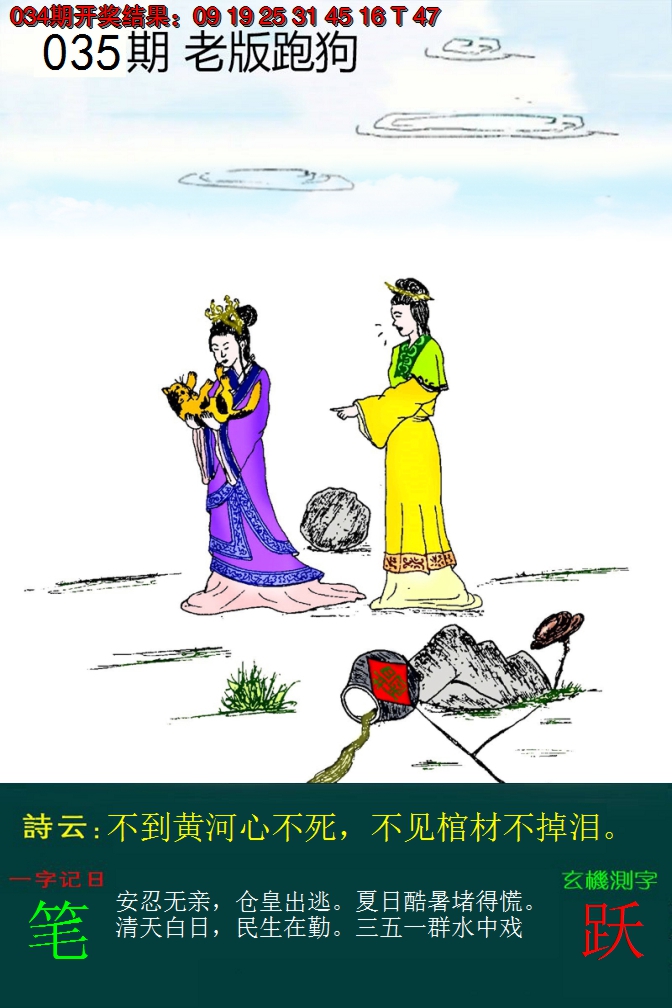 2025035期老版跑狗
