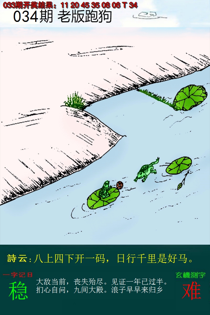 2025034期老版跑狗