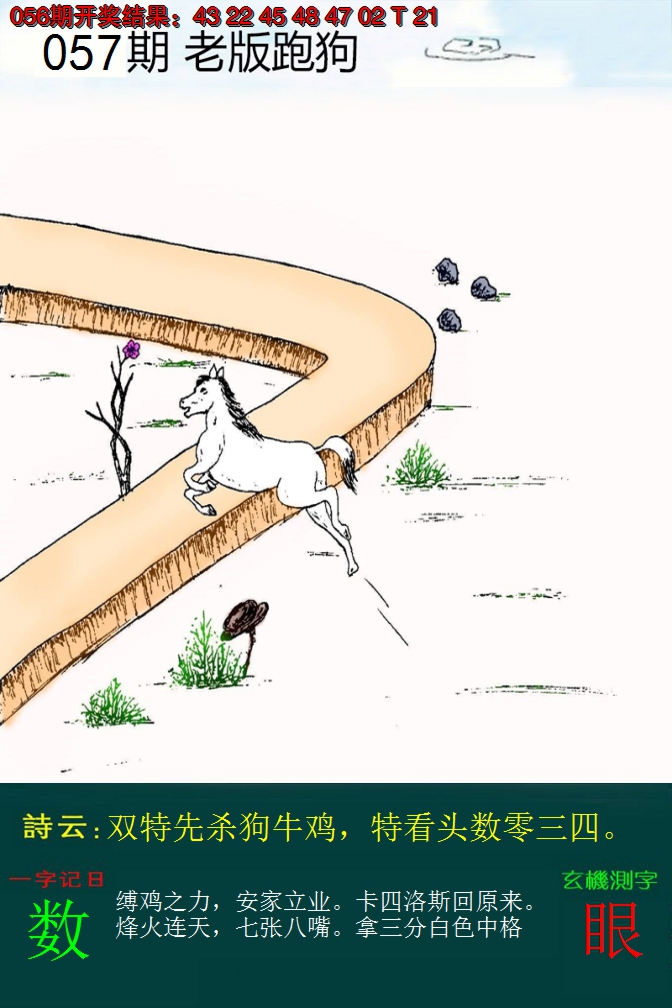 2025057期老版跑狗