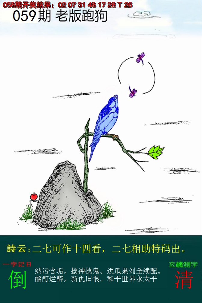 2025059期老版跑狗