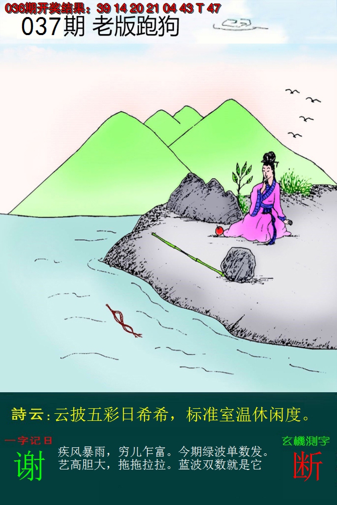 2025037期老版跑狗