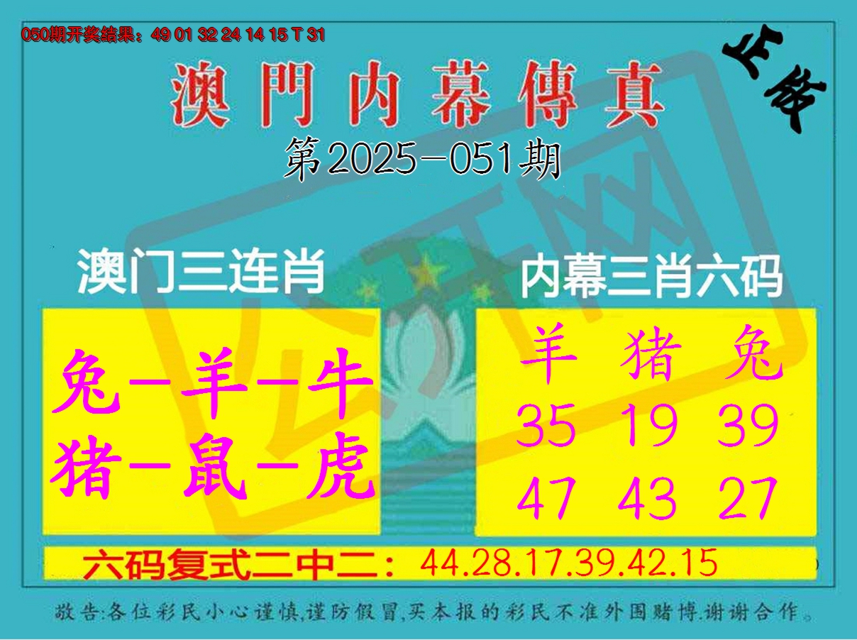 2025051期内幕传真三肖版
