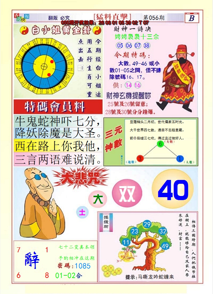 2025056期猛料直击B