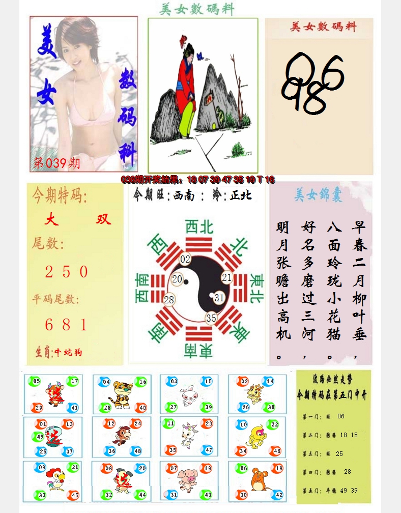 2025039期美女数码料