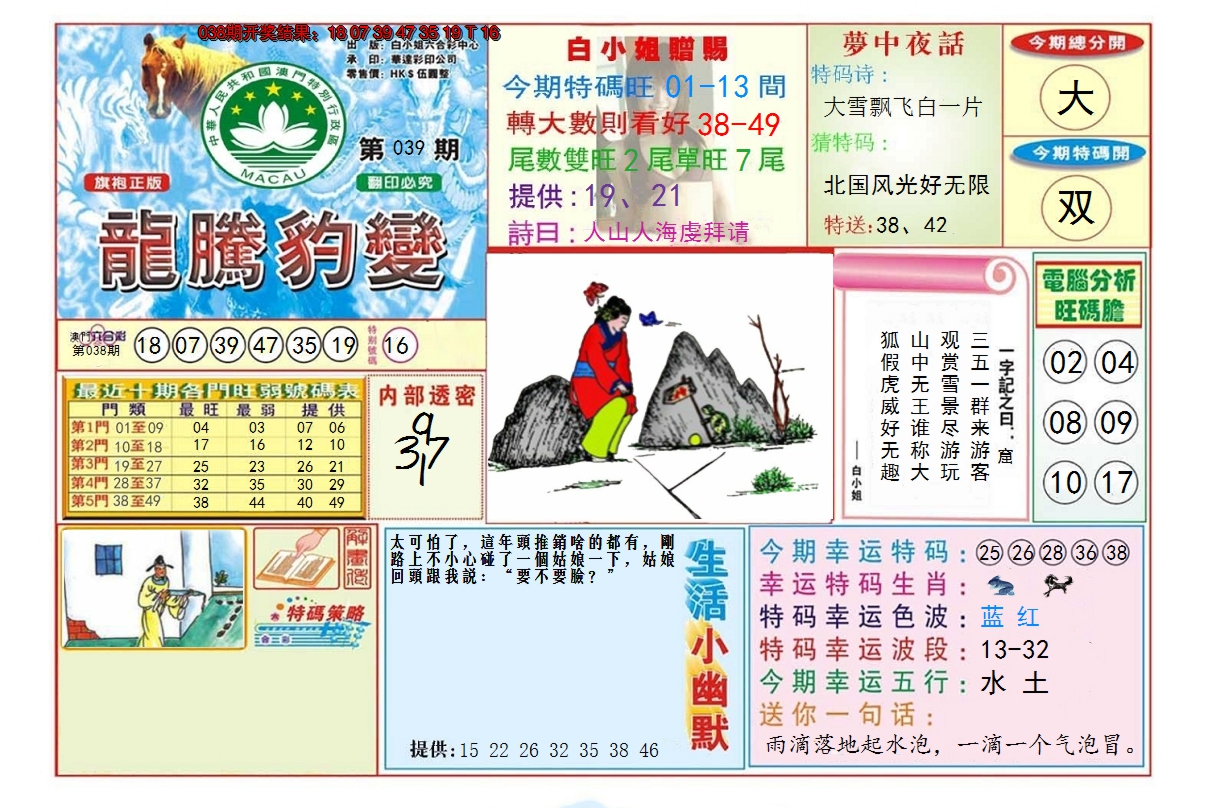 2025039期龙腾豹变