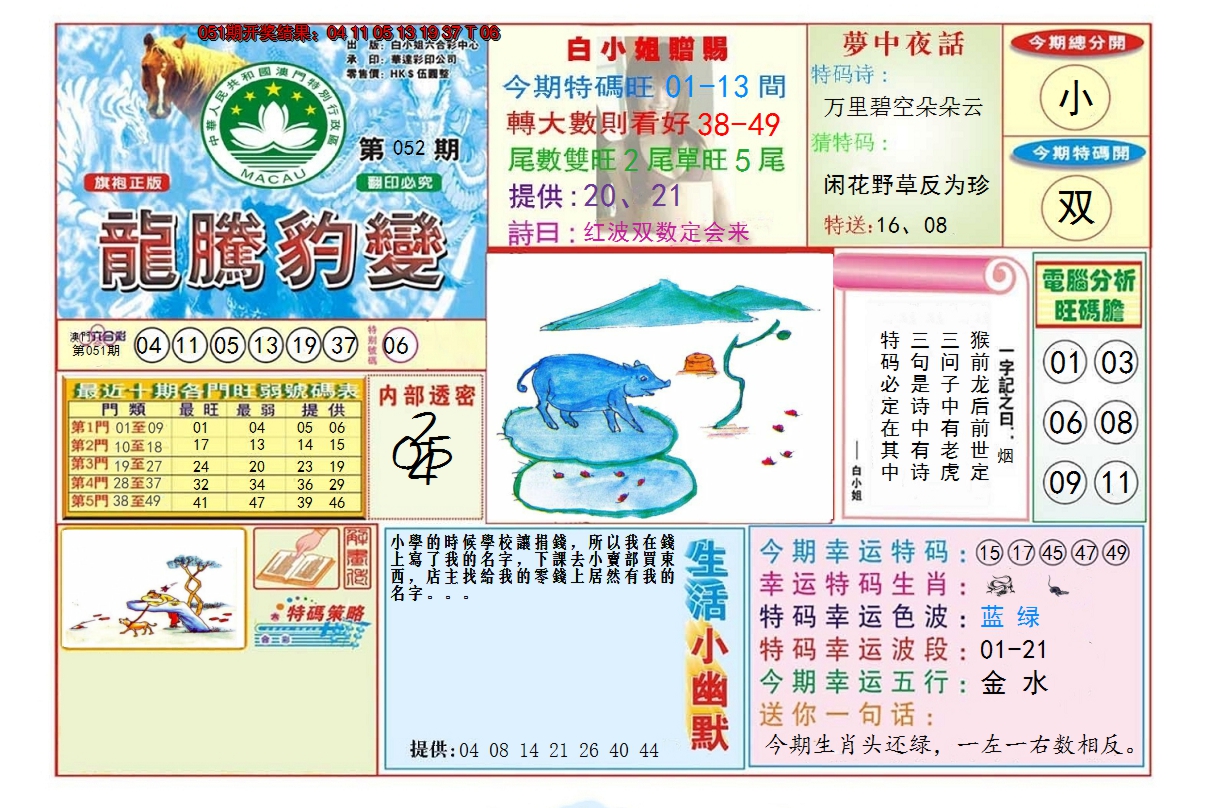 2025052期龙腾豹变