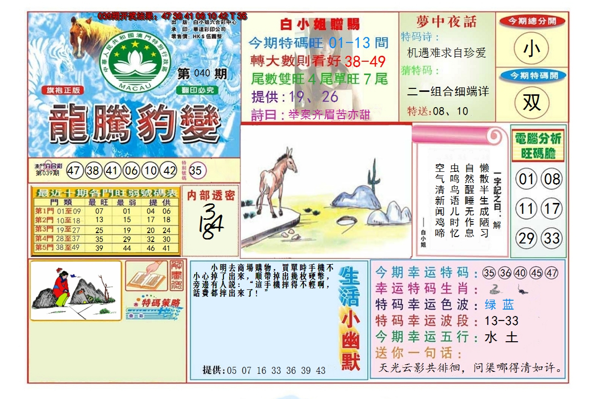 2025040期龙腾豹变