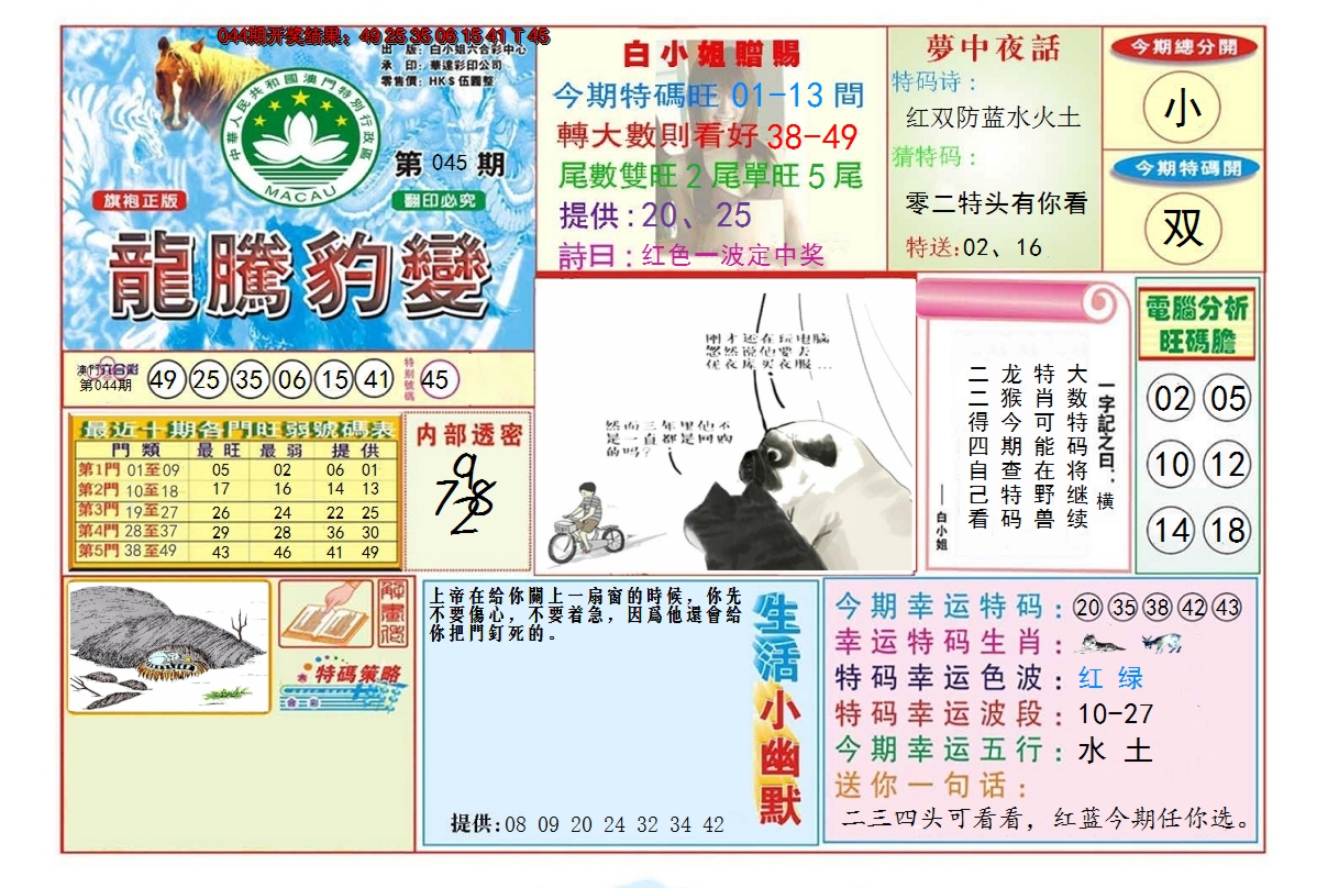 2025045期龙腾豹变