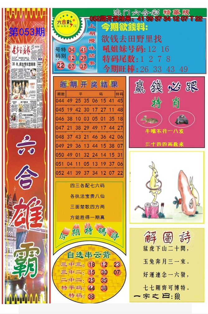 2025053期六合雄霸