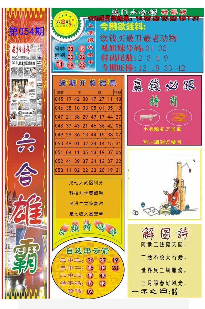 2025054期六合雄霸