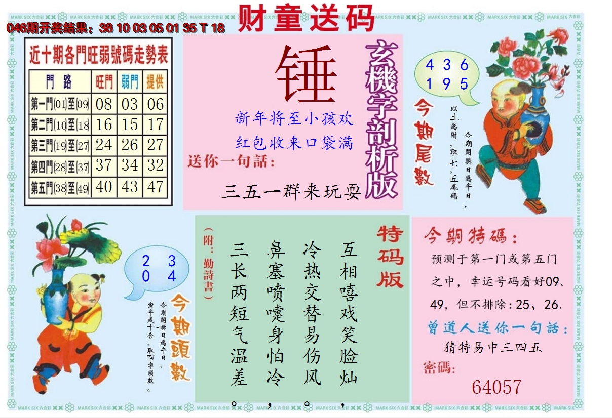 2025047期财童送宝B