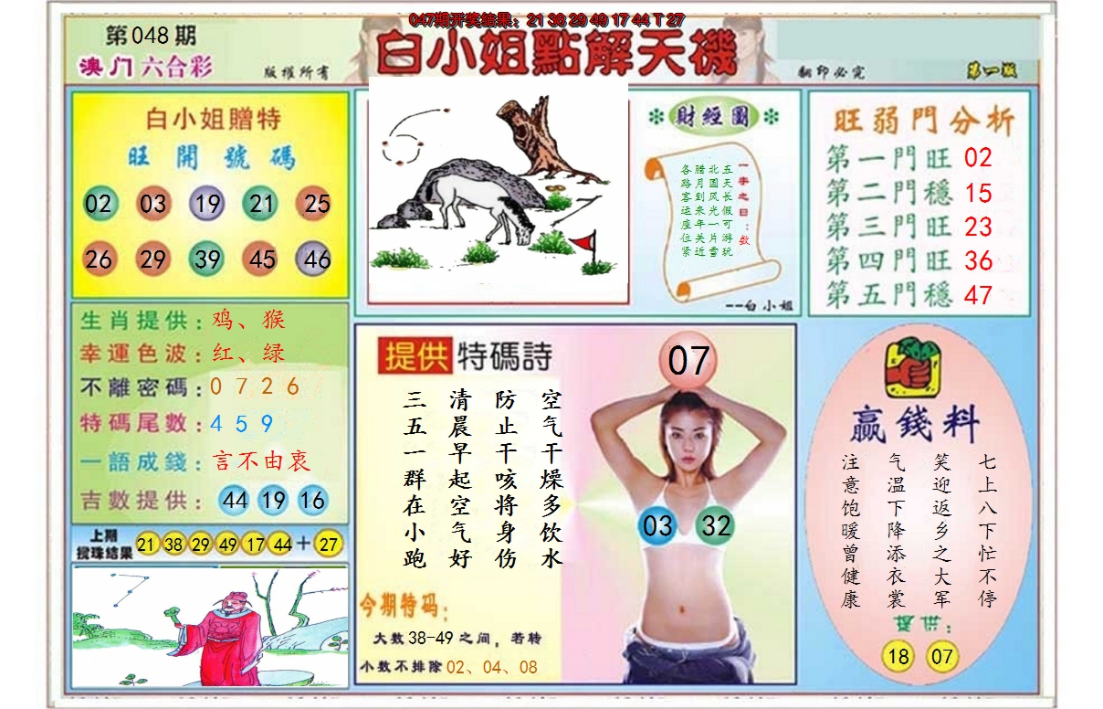 2025048期白小姐点解天机A