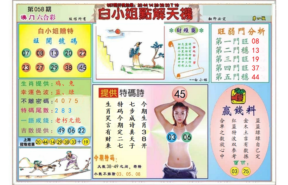 2025058期白小姐点解天机A