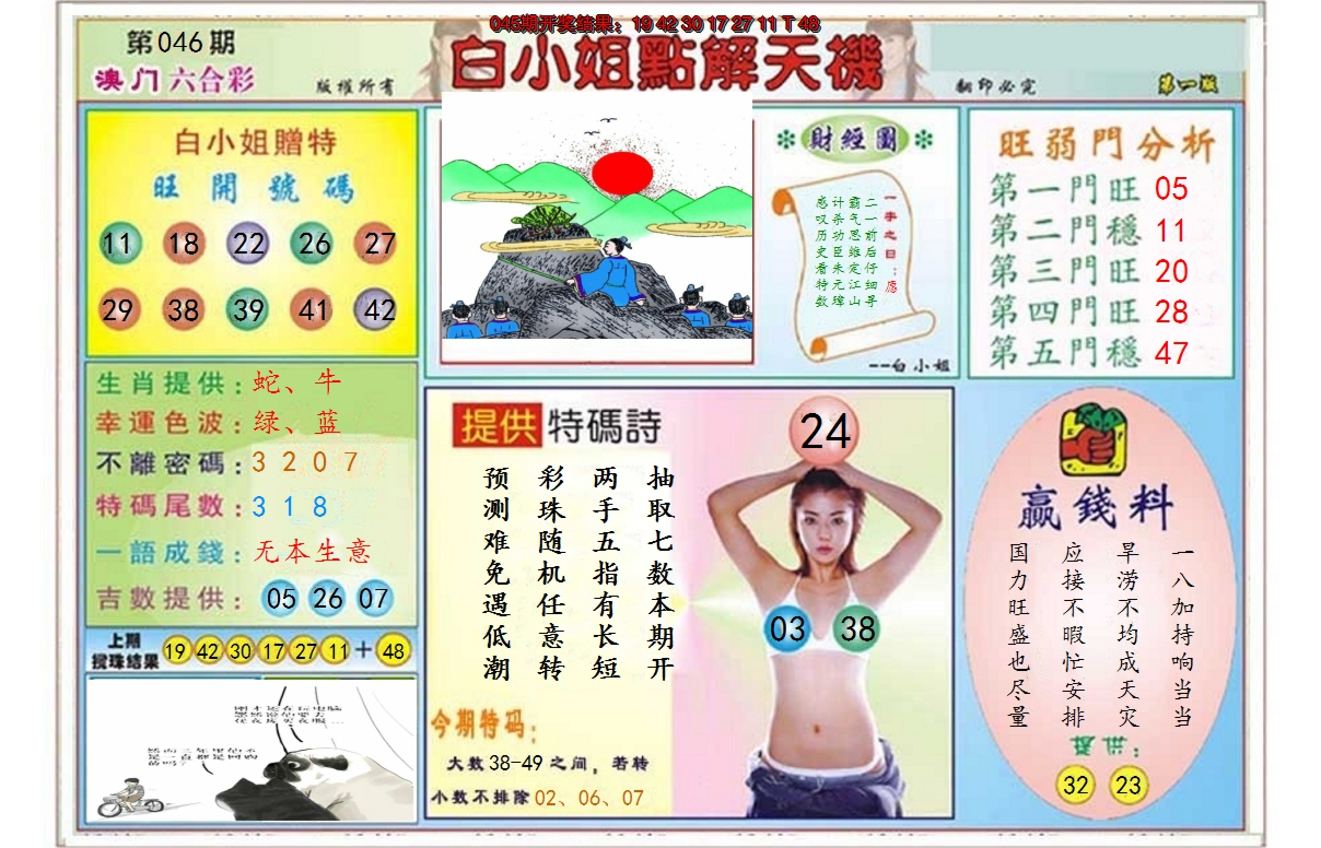 2025046期白小姐点解天机A