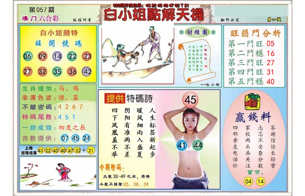 2025057期白小姐点解天机A