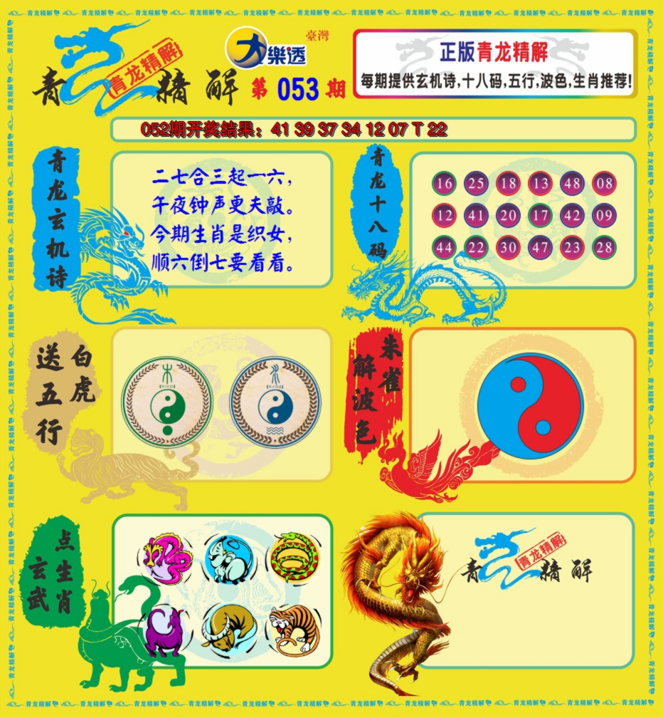 2025053期青龙精解