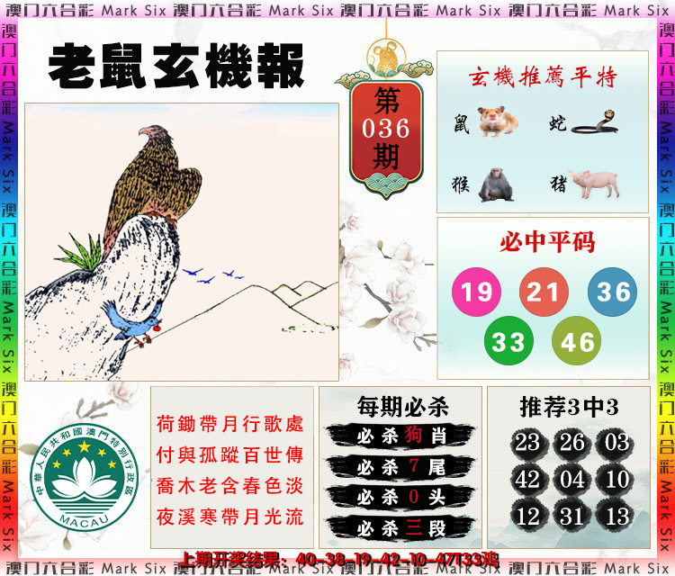 2025036期老鼠玄机报