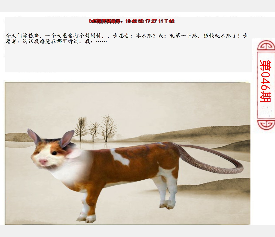 2025046期澳门生活幽默