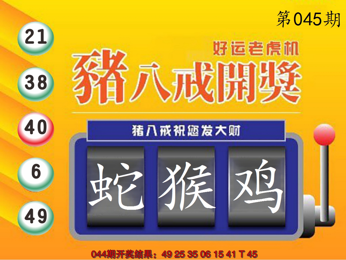 2025045期猪八戒开奖A