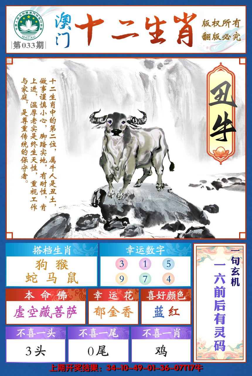2025033期十二生肖