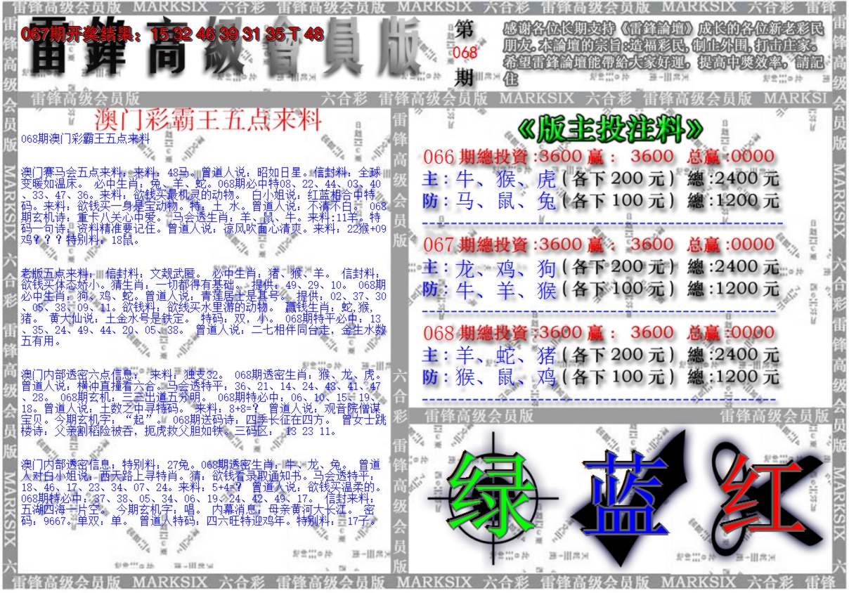 2025068期澳门高级会员版