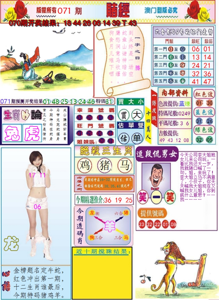 2025071期澳门赌经