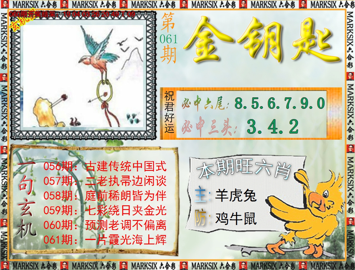 2025061期《澳门金钥匙》