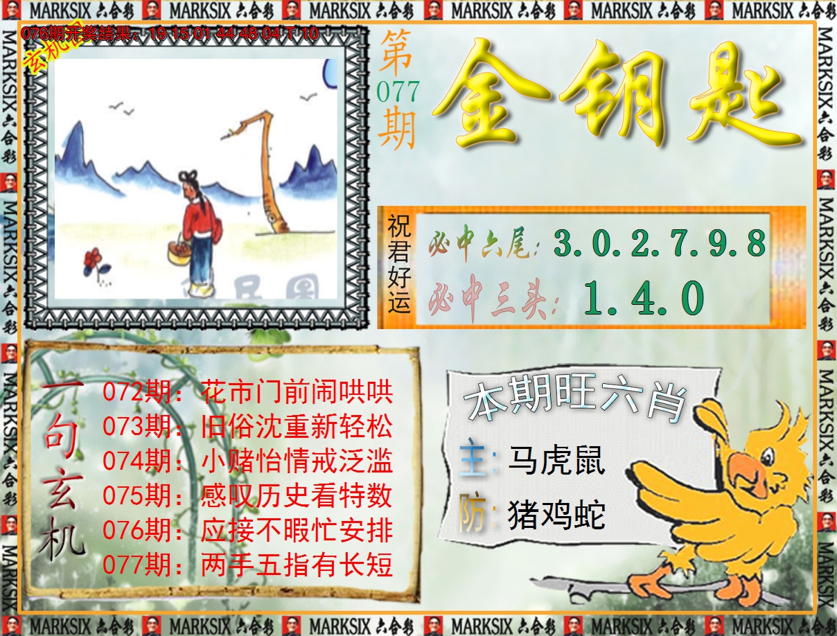 2025077期《澳门金钥匙》