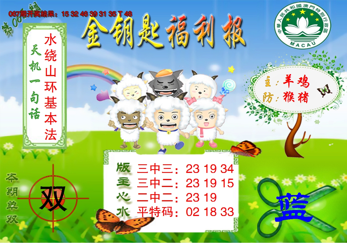 2025068期《金钥匙福利》