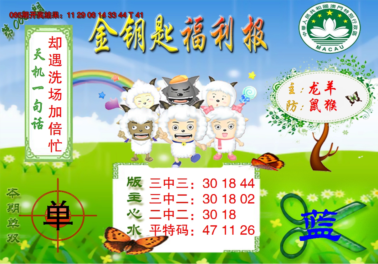 2025066期《金钥匙福利》