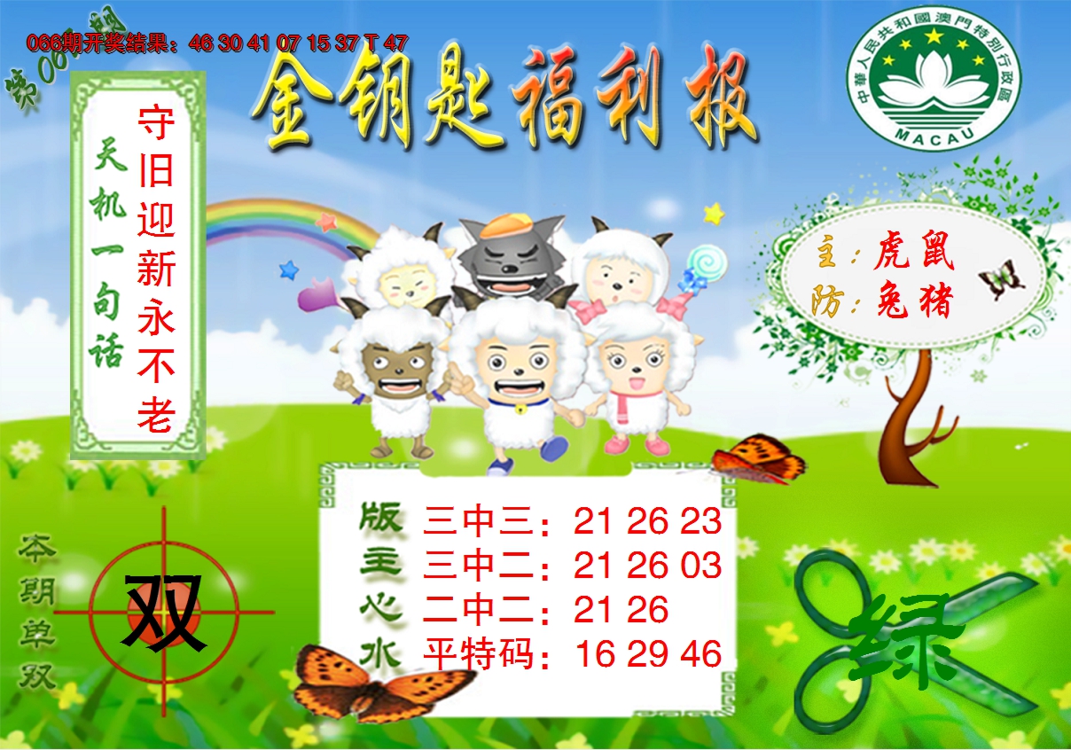 2025067期《金钥匙福利》