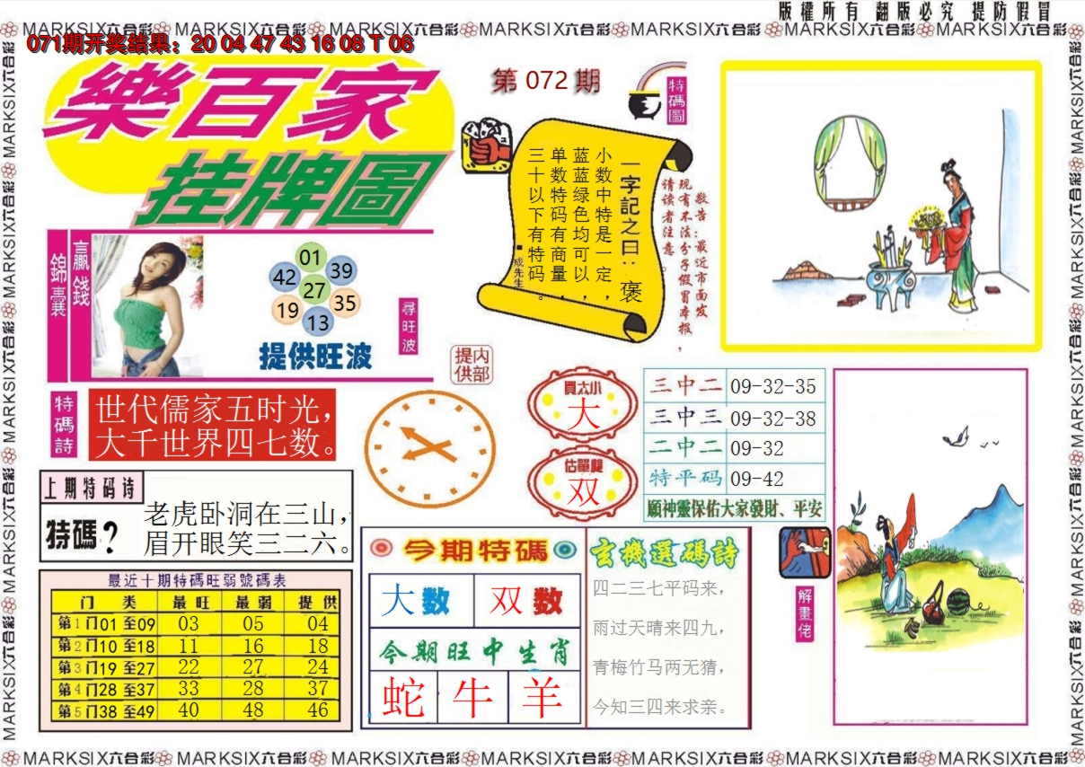 2025072期乐百家挂牌图