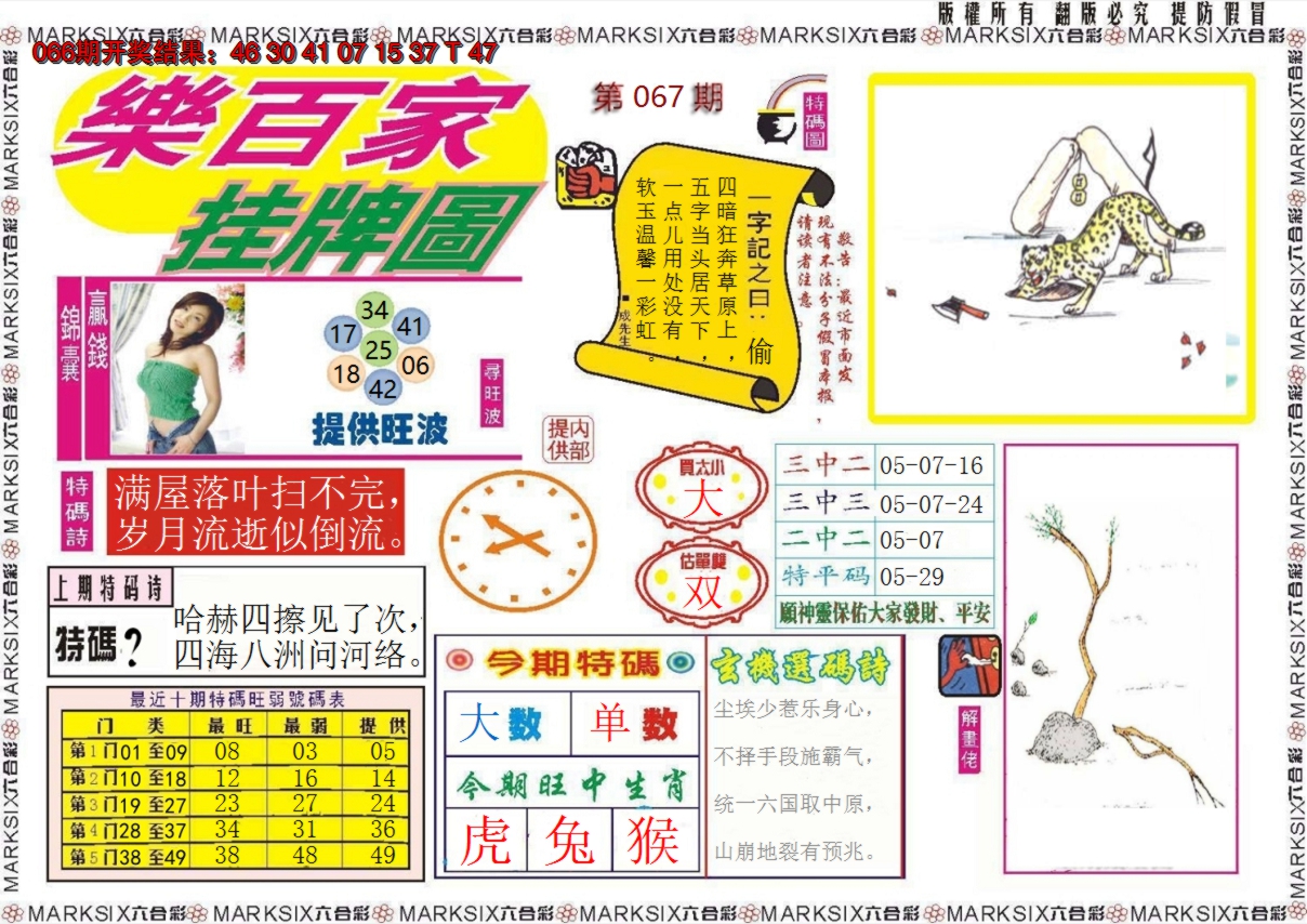 2025067期乐百家挂牌图