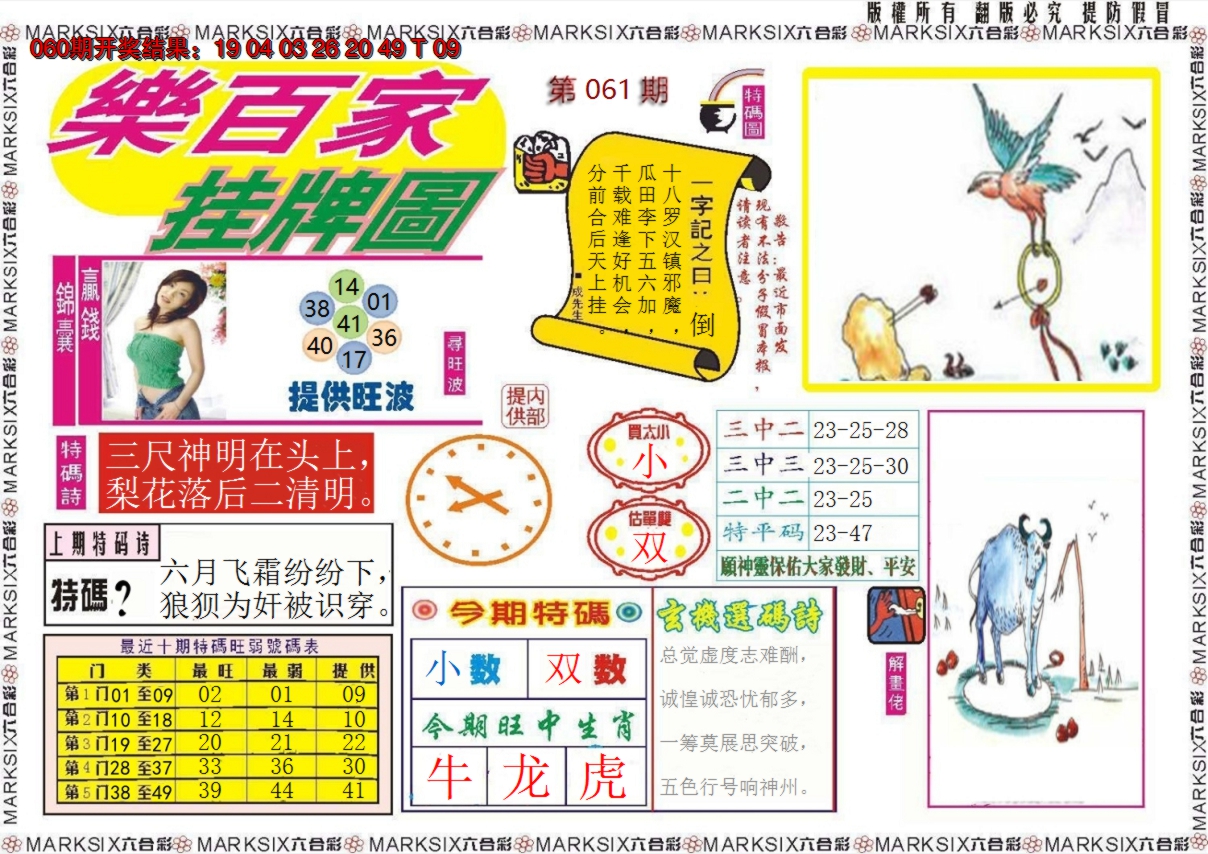2025061期乐百家挂牌图