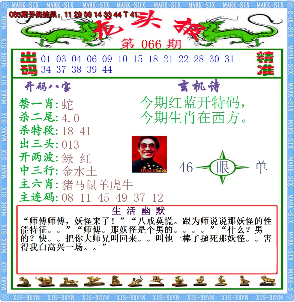 2025066期澳门龙头报