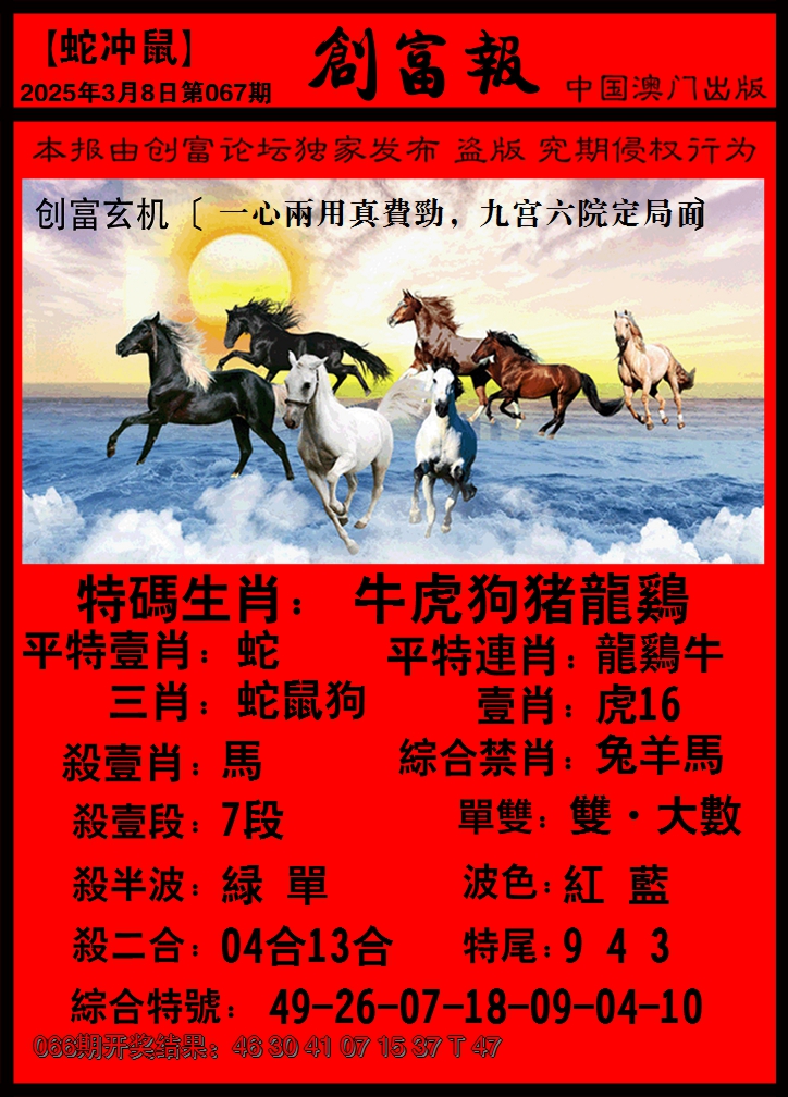 2025067期码王报