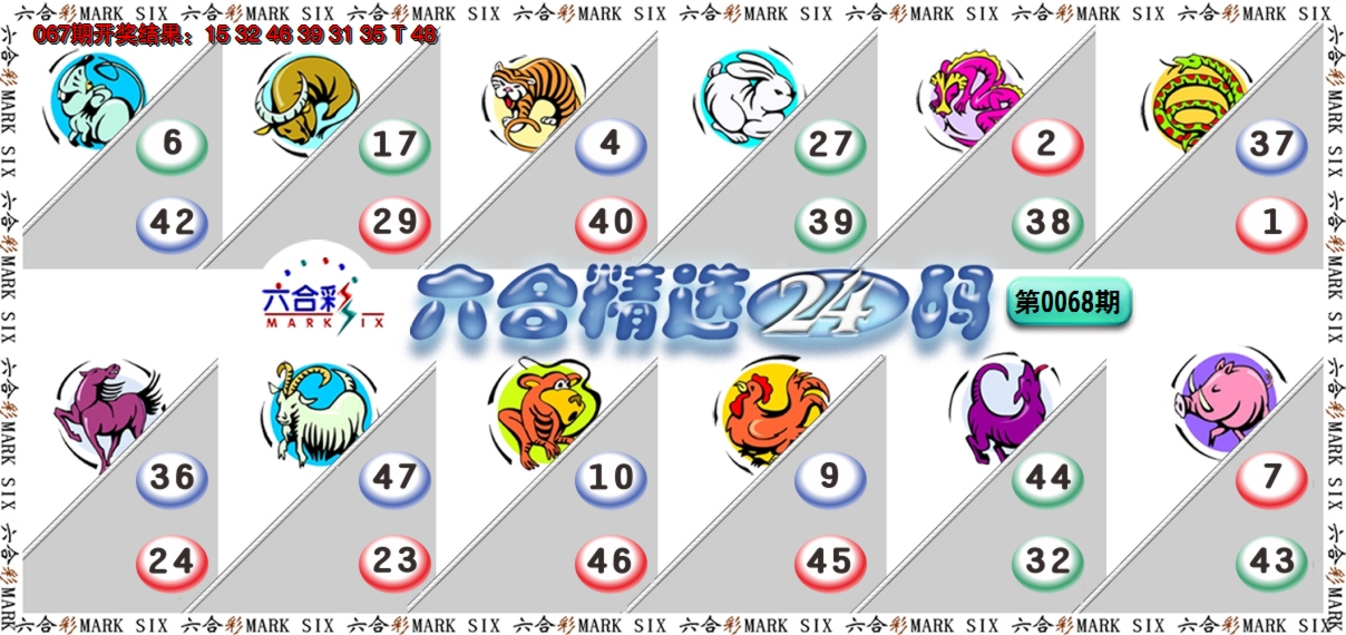 2025068期六合精选24码