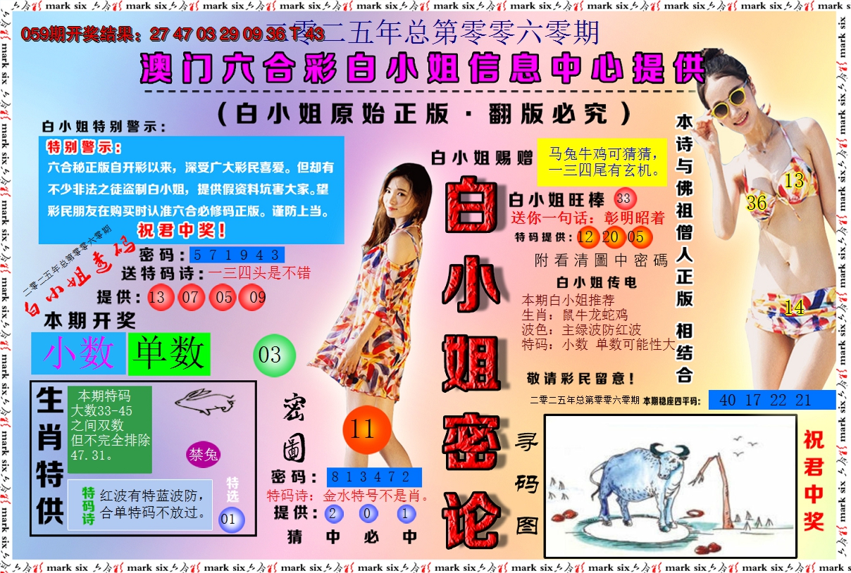 2025060期白小姐密论