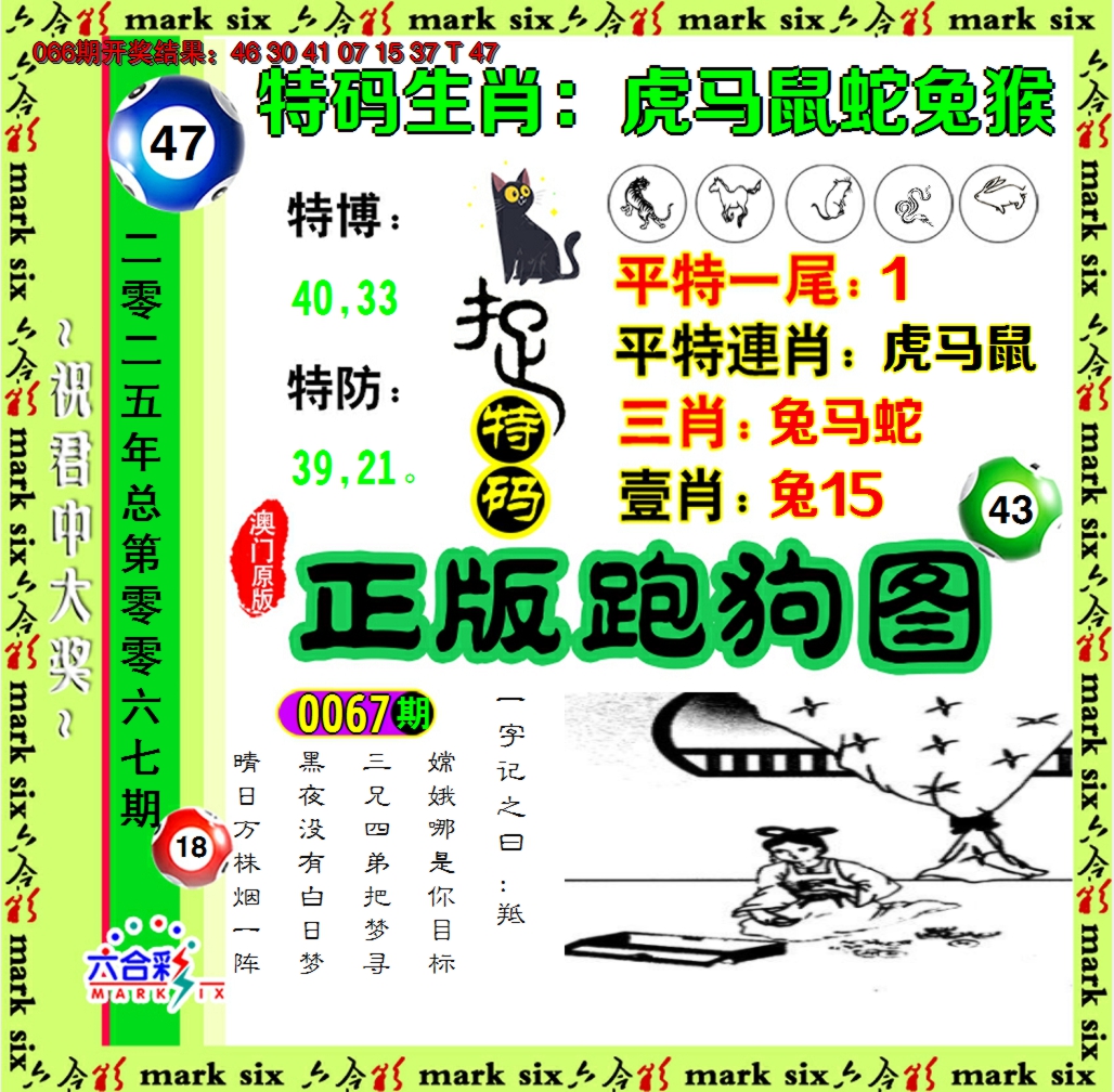 2025067期正版跑狗图