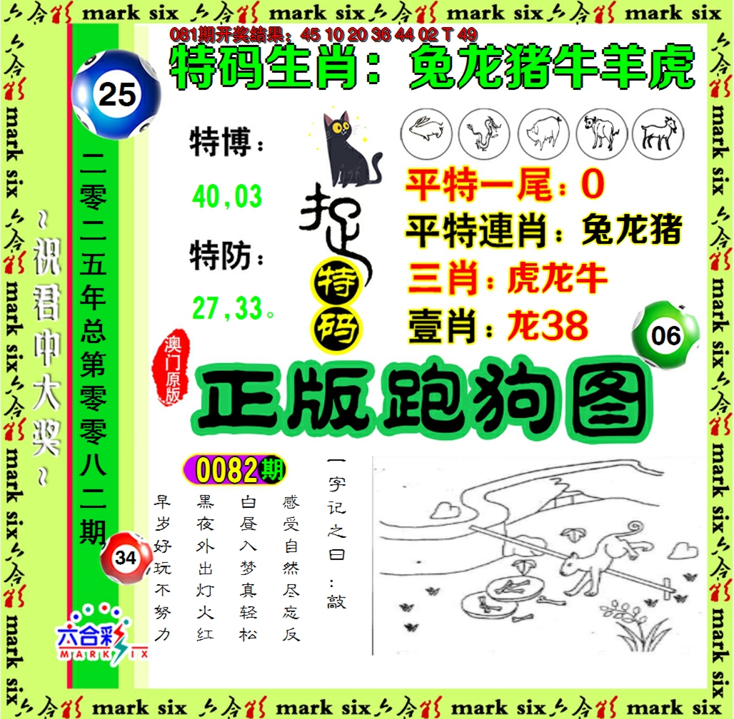 2025082期正版跑狗图