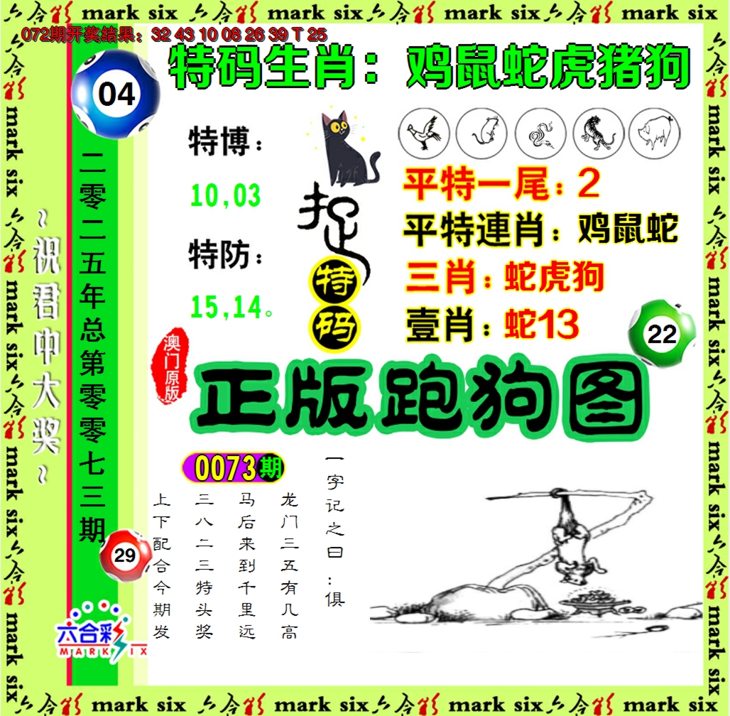 2025073期正版跑狗图