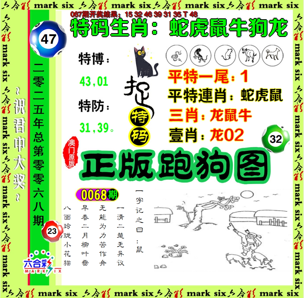 2025068期正版跑狗图