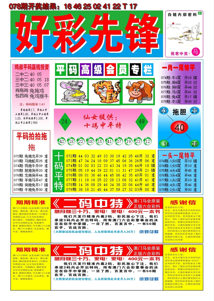 2025079期好彩先锋D