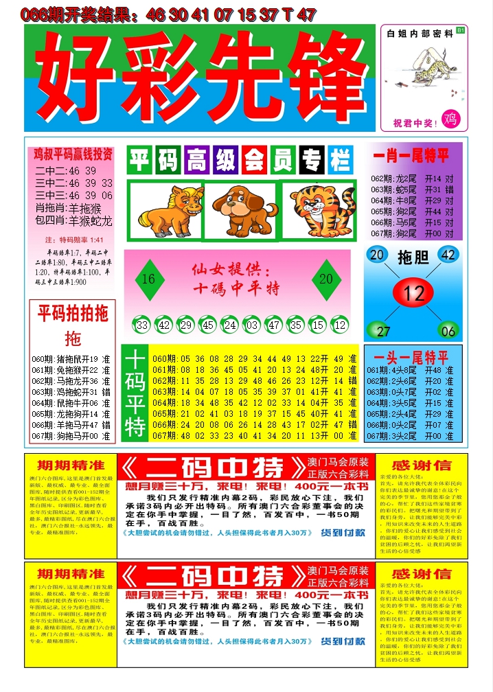 2025067期好彩先锋D