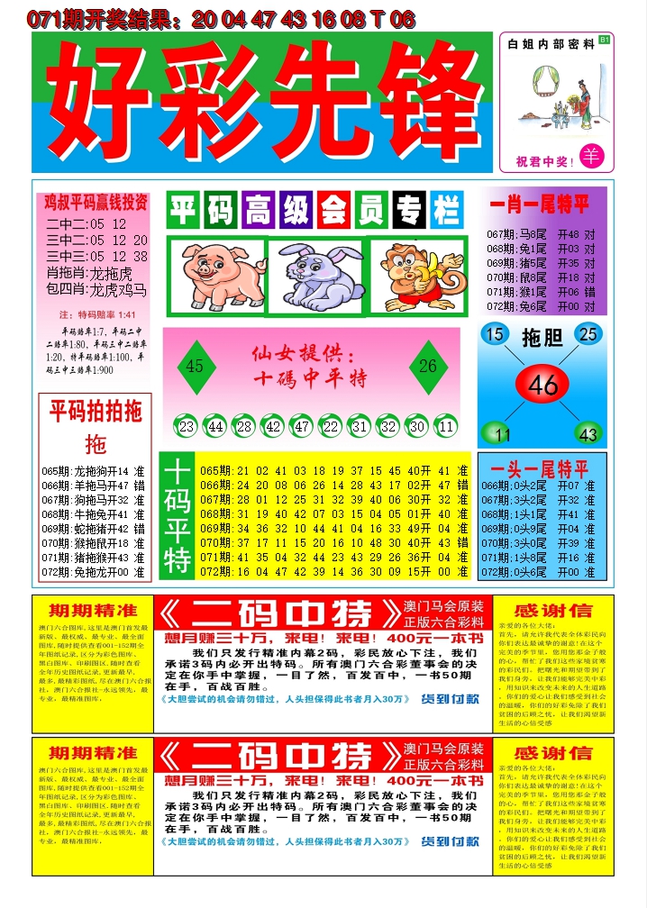 2025072期好彩先锋D