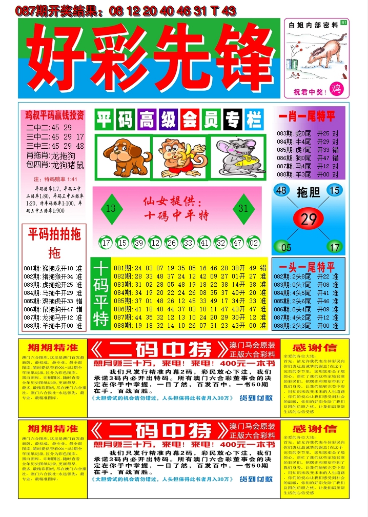 2025088期好彩先锋D
