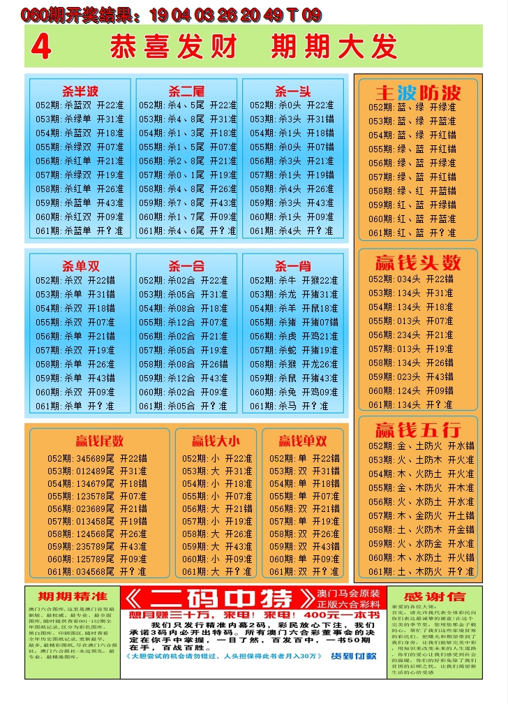 2025061期澳门黄金屋C
