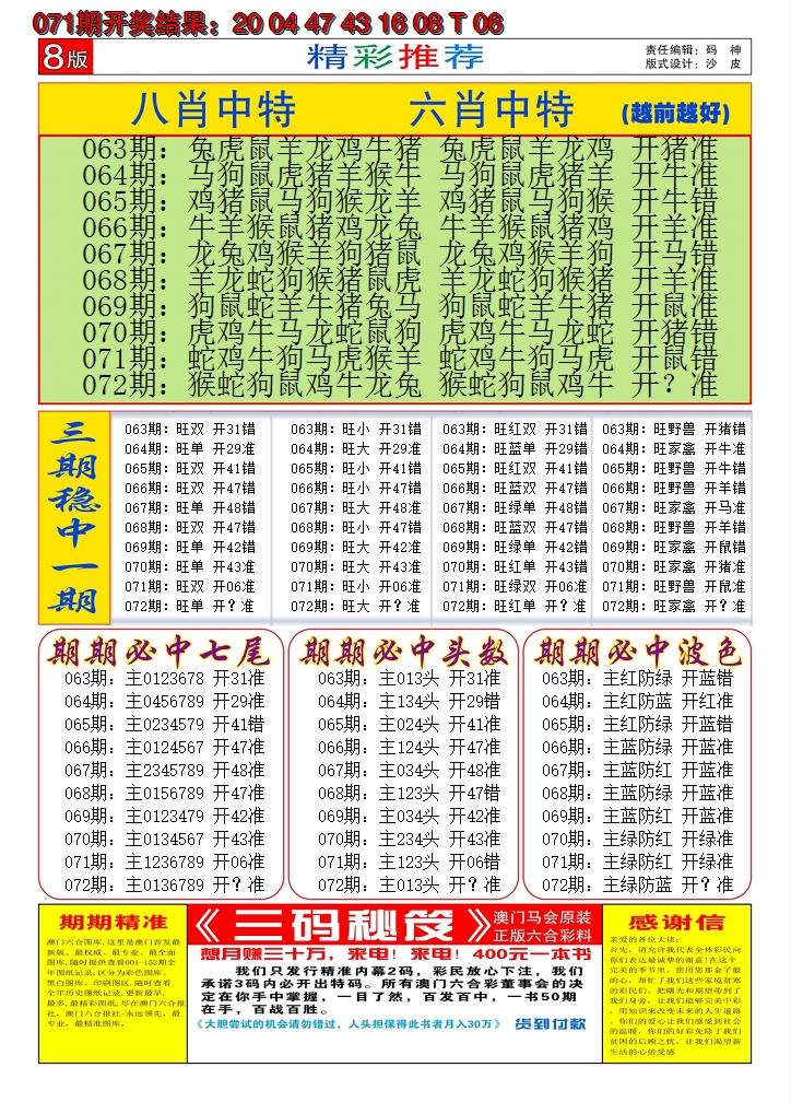 2025072期澳门六合梦C
